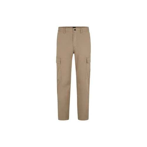 Hugo Boss Cargo Trousers из Эластичного Хлопка Поплин Карго Мужские Хаки