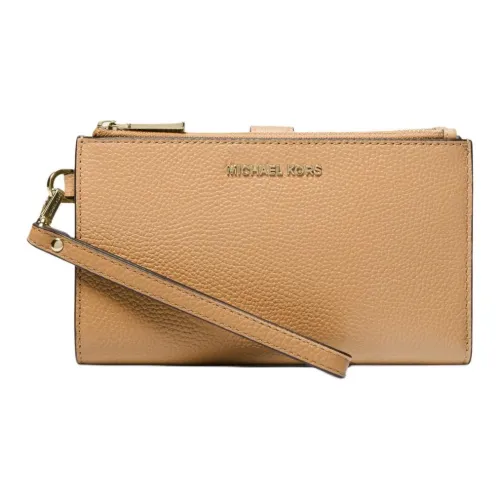 MICHAEL KORS Adele Зернистая кожа личи кожа кошелек женский светлый Peanuts