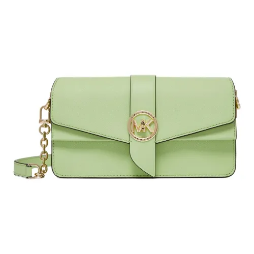 MICHAEL KORS Greenwich Телячья кожа Сумка через плечо Средняя Женская Зеленая