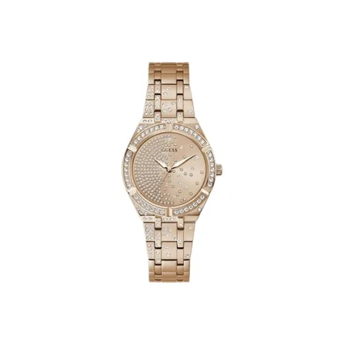GUESS Women's Watch Кварцевый механизм ремешок из нержавеющей стали 36 мм розовое золото циферблат часы