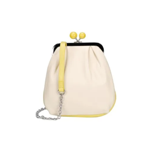 MaxMara Weekend Series Клатч из овчины Сумка через плечо Мини Женская Бежевая