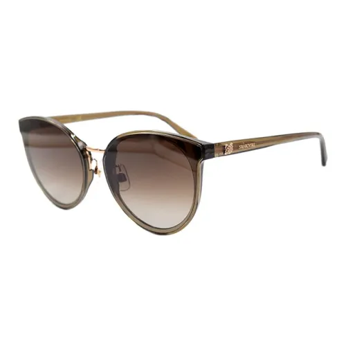Swarovski Бабочка Солнцезащитные очки Женские Коричневый Золотой