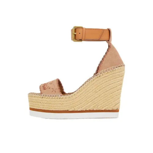 See By Chloe One Ремень Сандалии 10,5 см Женские Коричневый