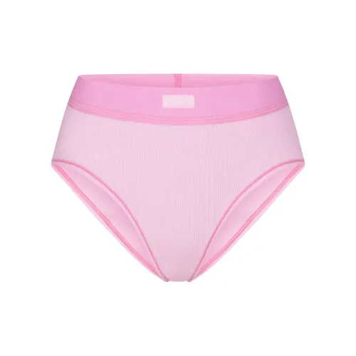 SKIMS День святого Валентина Хлопок Ребро Brief Нижнее белье Женские 1 упаковка Жевательная резинка Жевательная резинка