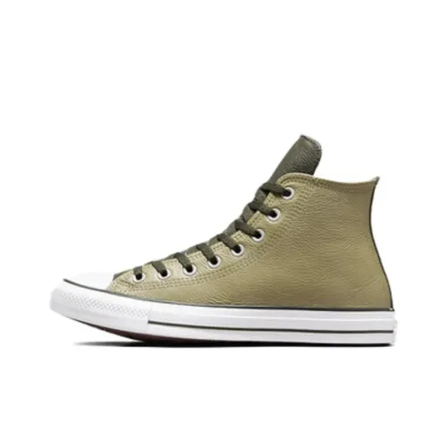 Converse Chuck Taylor All Star Кожа Амортизация Износостойкие Высокие Кроссовки для Скейтбординга Унисекс Оливково-зеленый