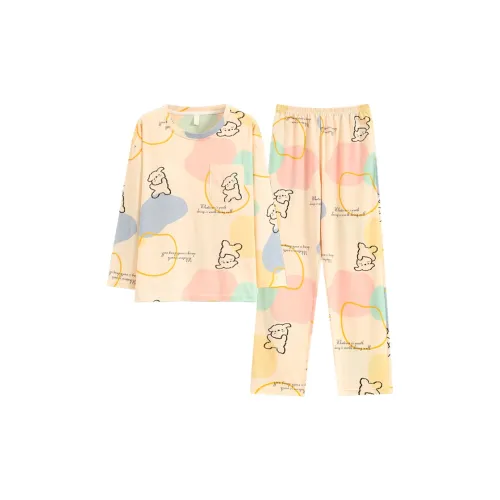 Pretty Lady Дом Костюм Женские Абрикос