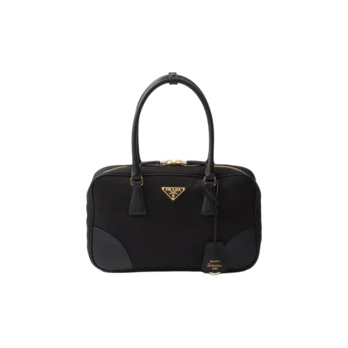 PRADA RE Edition Сумка через плечо с тканью и кожей сумка для женщин черная