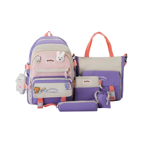 Deli Bear Нейлон Рюкзак Стандартный Женский Розовый Черный Фиолетовый Синий