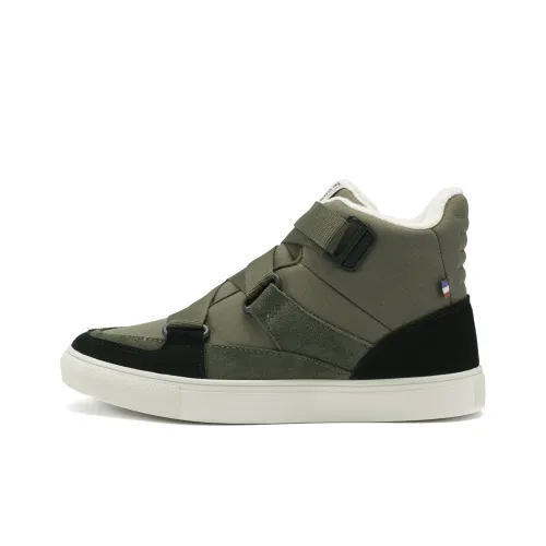 Le Coq Sportif Скейтборд Кроссовки High Топ Оливково-зеленый/Черный Унисекс