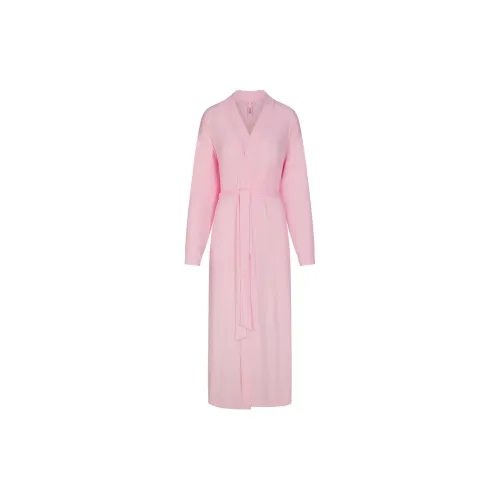 SKIMS Valentine's Day Collection Мягкий Lounge Длинный Халат Сон Robe Женские Вишневый цветок Вишневый цветок