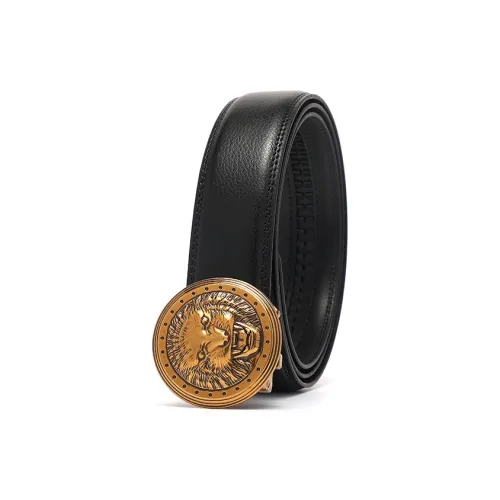 Hurley Ремни из коровьей кожи Мужской Золотой 3,5 см