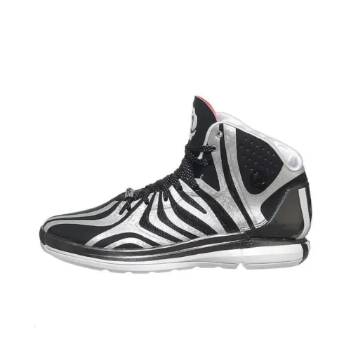 Adidas D Rose 4,5 Амортизация Износостойкий MID Топ Баскетбольные кроссовки Унисекс Зебра