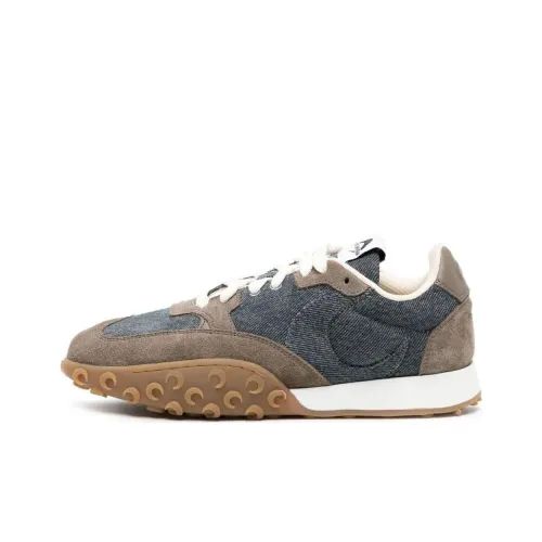 Marine Serre MS Шаговый шов Низкий топ Повседневная обувь Женская Синяя