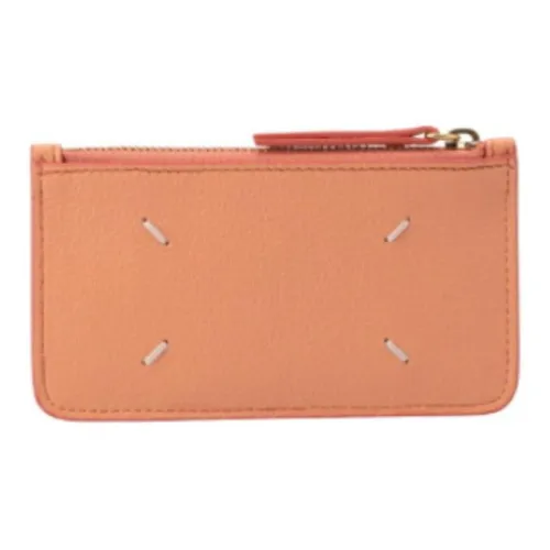 Maison Margiela Goat Nappa Кожаный держатель для карт и кошелек Унисекс Orange