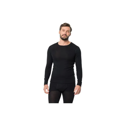 Jack Wolfskin Merino Длинный рукав M Undershirt Мужской Черный