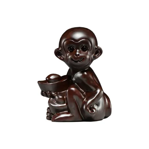BOTI Эбони Обезьяна Резьба Украшение Китайский Зодиак Обезьяна Мастерская Деревянная Обезьяна ZODIAC Фигурка