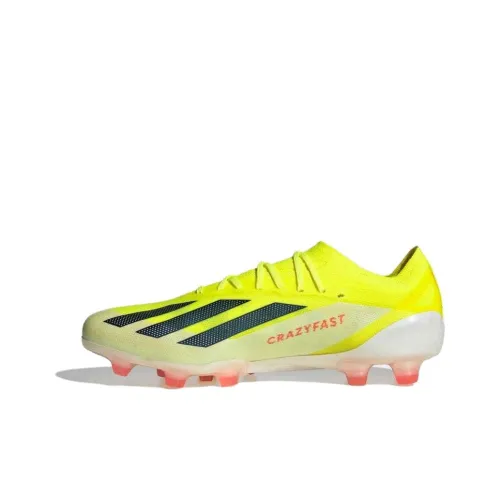 Adidas X Crazyfast.1 AG Искусственная трава HG Твердый Ground Амортизация Износостойкие футбольные бутсы Унисекс Желтый