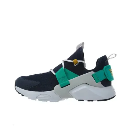Nike Huarache City Амортизация Износостойкий Низкий Топ Беговые кроссовки Унисекс Зеленый