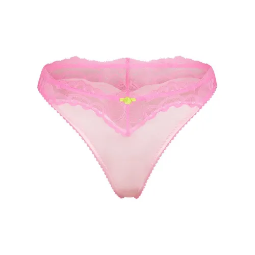 SKIMS Valentine's Day Collection Эластичный Сатин Кружево Бикини Трусы Женские 1 Пачка Вишневый цветок Вишневый цветок