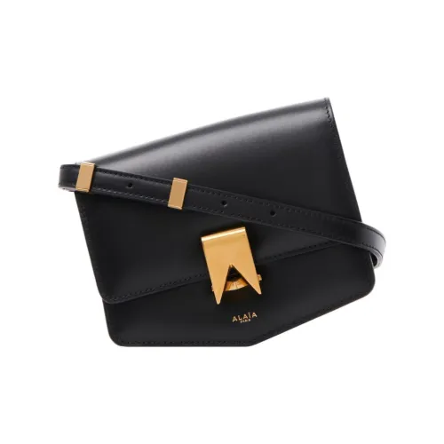 Alaia Телячья кожа Сумка через плечо Сумка на плечо Женская Черная