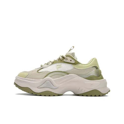 FILA FUSION BIANCO II Низкий Топ Толстая Подошва Кроссовки Женские Зеленые