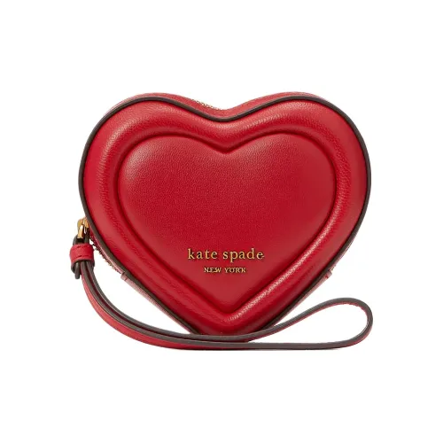 Kate Spade Гладкая кожа Кошелек для монет Женские Вишня