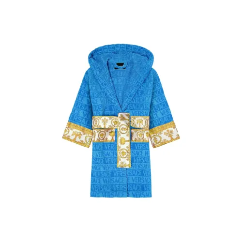 VERSACE Небесно-голубой Унисекс Банные халаты