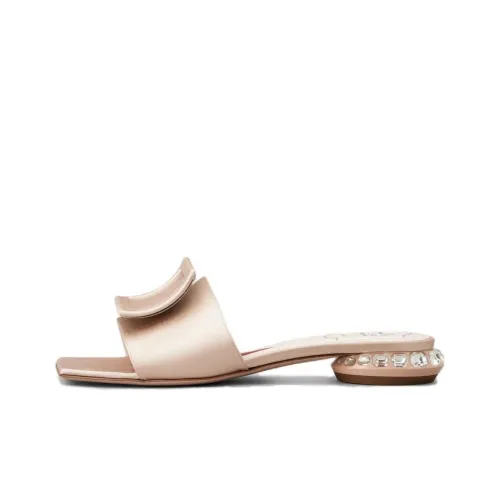 Roger Vivier Слипоны Женские Розовые