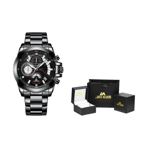 LIBER AEDON Кварцевый механизм Мужские часы 42мм*42мм*12мм Черный
