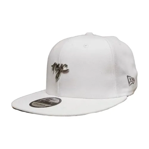 New Era Хлопковые кепки унисекс белые