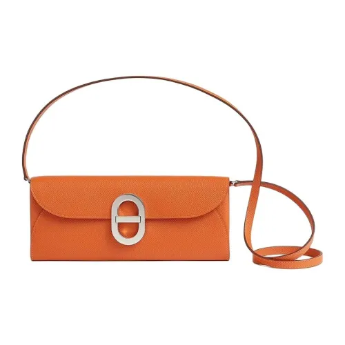 HERMES Maillon To Go Эпсомская кожа Кошелек Сумка через плечо Женские 93 Апельсин Оранжевый Hermes Апельсин