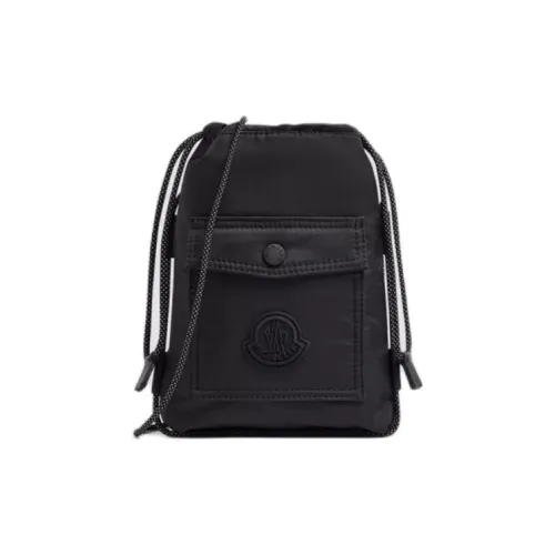 Moncler Водонепроницаемая нейлоновая сумка через плечо маленького размера мужская черная