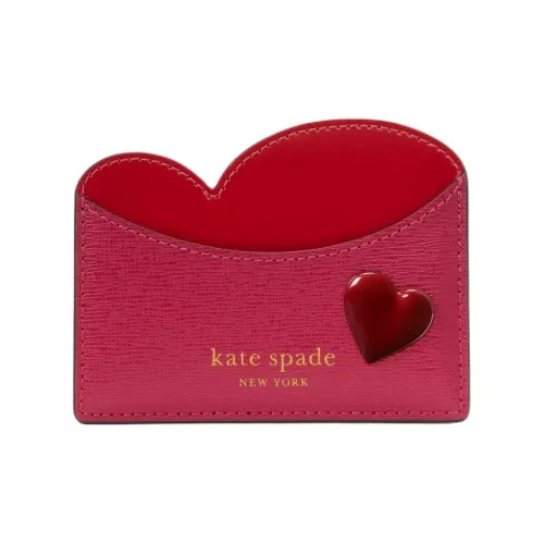 Kate Spade Текстурированный кожаный держатель для карт женский красный