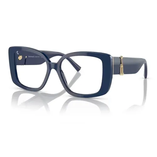 TIFFANY CO. Ацетатные квадратные оправы для очков унисекс синий