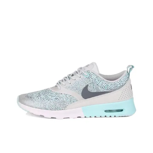 Nike Air Max THEA Амортизация Износостойкий Низкий Топ Повседневные Беговые Кроссовки Женские Белые Синие