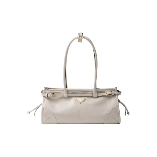 PRADA Bonnie Кожа Одно плечо Сумка Средний Женская Белая