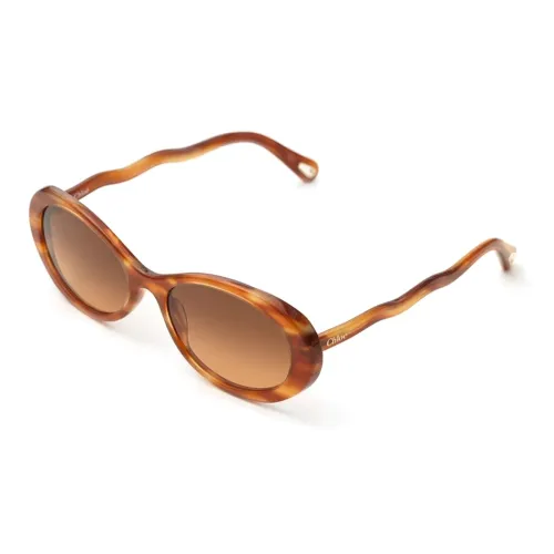 Chloe Bio Based Материал OVAL SUNGLASSES Женские Коричневый