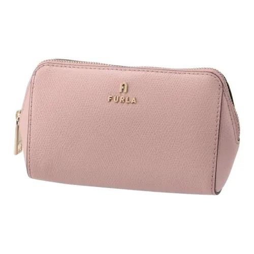 Furla Тисненая Телячья Кожа Косметичка Клатч Средний Женский Розовый