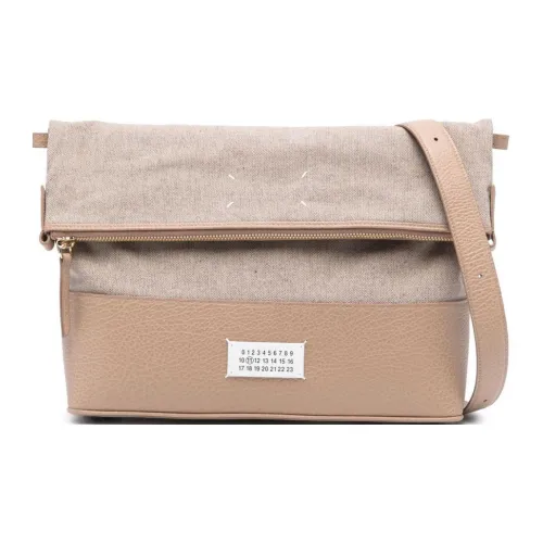 Maison Margiela 5AC GRAIN LEATHER Сумка через плечо Женская Бежевая и Светло-Коричневая