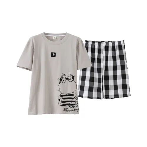 Mulong Family Домашняя одежда и пижамы Комплект Мужской Серый