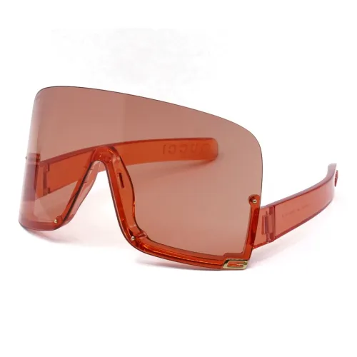 GUCCI Ацетат Нерегулярная форма Солнцезащитные очки Женские Темно-красный