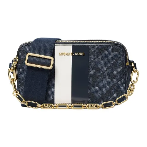 MICHAEL KORS Jet Set Холст Camera Сумка Плечевая Сумка Женская Синяя