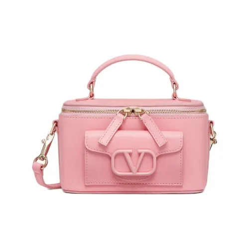 Valentino Locò Телячья кожа Коробка Сумка Сумка через плечо Мини Сумка Женская Кремово-розовая