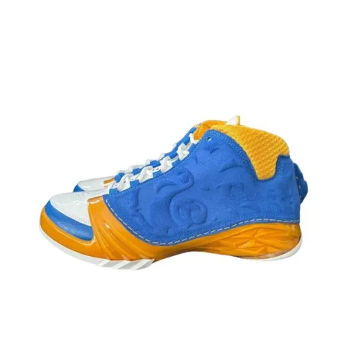 Jordan Air Jordan 23 UCLA PE Устойчивые к истиранию MID Топ Винтажные баскетбольные кроссовки Мужской Синий Желтый