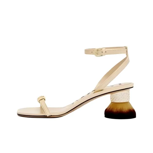 LOEWE Лепесток One Ремешок Сандалии 4CM Женские Экрю