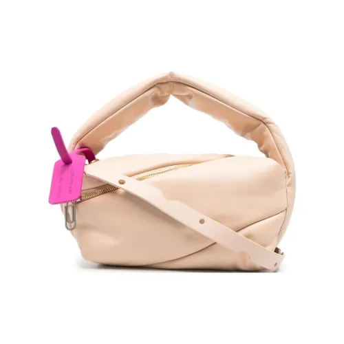 Off Белый Кожа Сумка Женские Песочно-бежевый