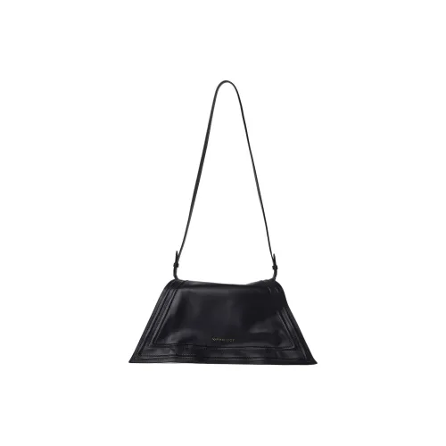 YProject Телячья кожа Сумка через плечо Мини Женская Черная