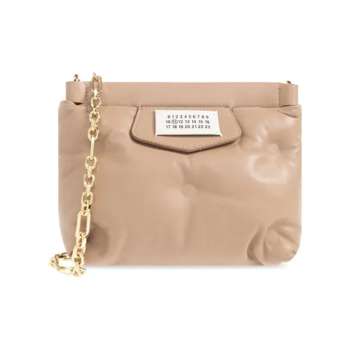 Maison Margiela Glam Slam Рельефная кожа наппа ручная сумка через плечо женская бежевая