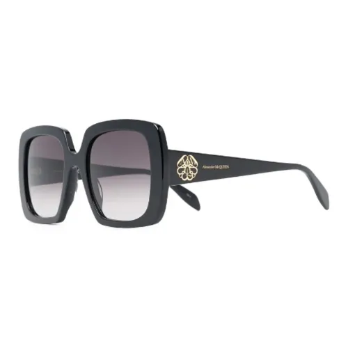 Alexander McQueen Ацетат Нерегулярная форма Солнцезащитные очки Женские Черный