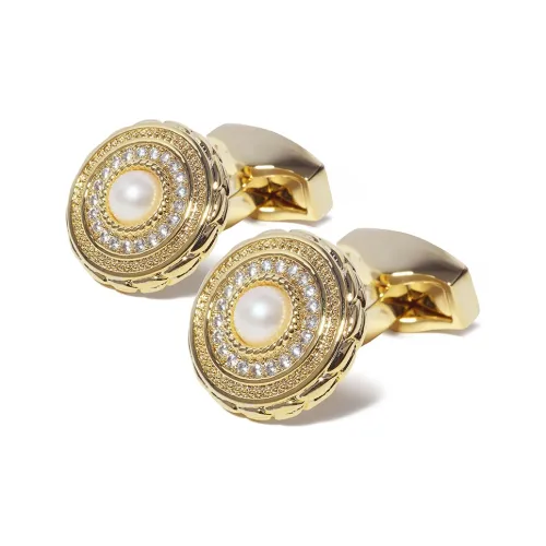 WILLIAM MILTON Латунь, PEARLS, Crystals Запонки Мужской